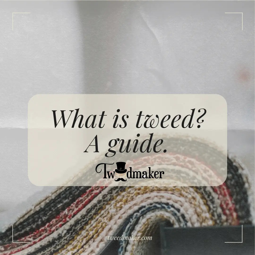 What is tweed? A picture of tweed material in different colors