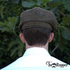 Green Checkered 100% Wool Newsboy Golfing Flat Cap