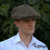 Green Checkered 100% Wool Newsboy Golfing Flat Cap