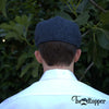 PREORDER - Navy Herringbone 100% Wool Tweed Golfing Ivy Flat Cap