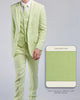 Lime Green Linen 3 Piece Suit