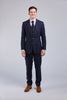 Navy Wool Stripe 3 Piece Suit *NEW*