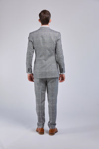 Thumbnail for Retro Grey Wool 3 Piece Suit