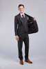 Dark Grey Herringbone Tweed 3 Piece Suit