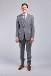 Thumbnail for Grey Wool Stripe 3 Piece Suit *NEW*