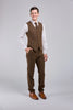 Brown Check Tweed 3 Piece Suit