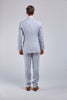 Light Blue Linen 3 Piece Suit